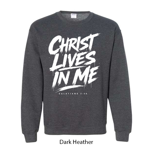 Christ Lives In Me Crewneck Sweatshirt - Image 2