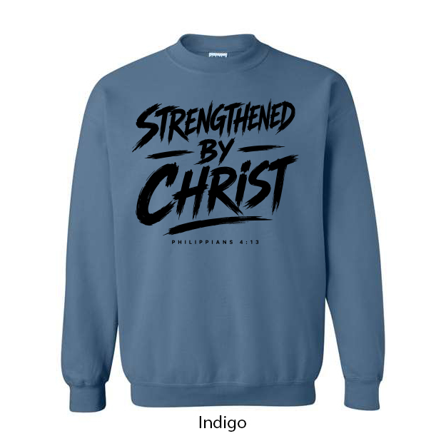 Strengthened By Christ Crewneck Sweatshirt - Image 6