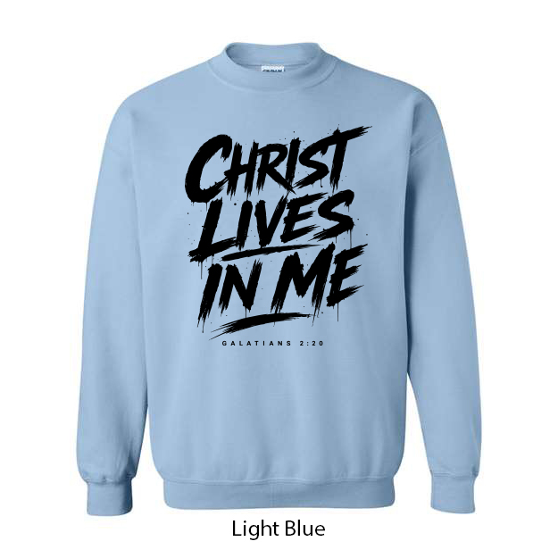 Christ Lives In Me Crewneck Sweatshirt - Image 6
