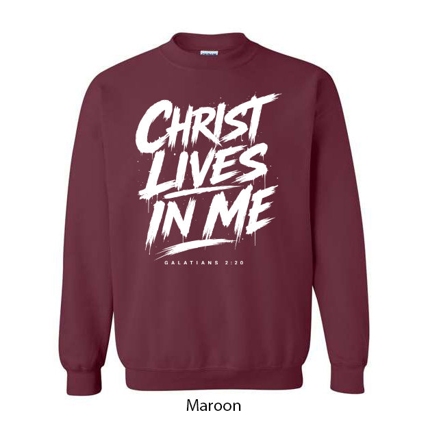 Christ Lives In Me Crewneck Sweatshirt - Image 7