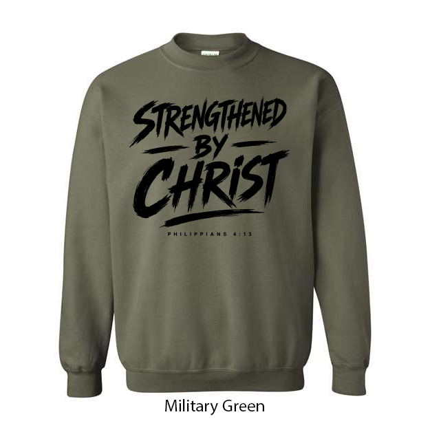 Strengthened By Christ Crewneck Sweatshirt - Image 9