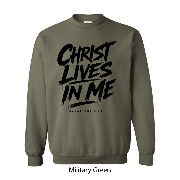 Christ Lives In Me Crewneck Sweatshirt - Image 8