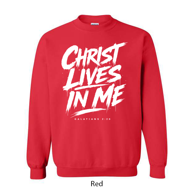 Christ Lives In Me Crewneck Sweatshirt - Image 11