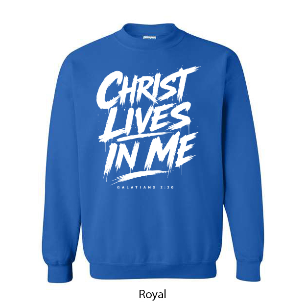 Christ Lives In Me Crewneck Sweatshirt - Image 12