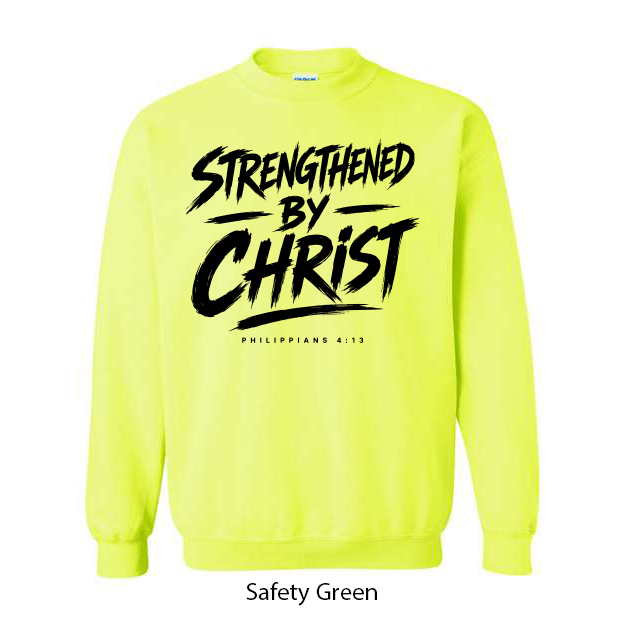 Strengthened By Christ Crewneck Sweatshirt - Image 14