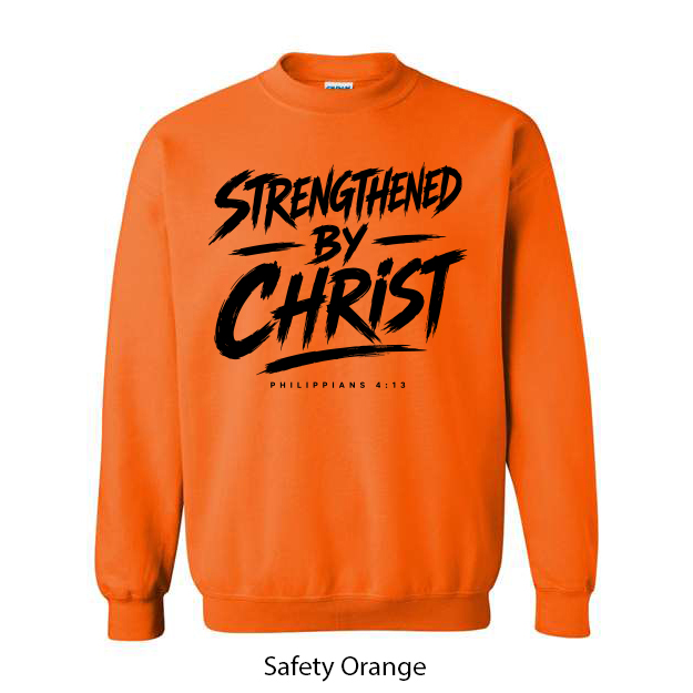 Strengthened By Christ Crewneck Sweatshirt - Image 15