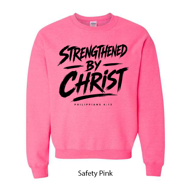 Strengthened By Christ Crewneck Sweatshirt - Image 16