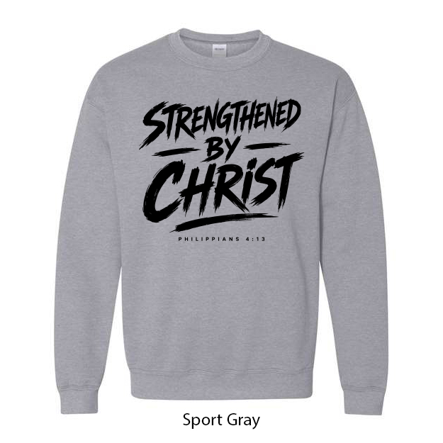 Strengthened By Christ Crewneck Sweatshirt - Image 17
