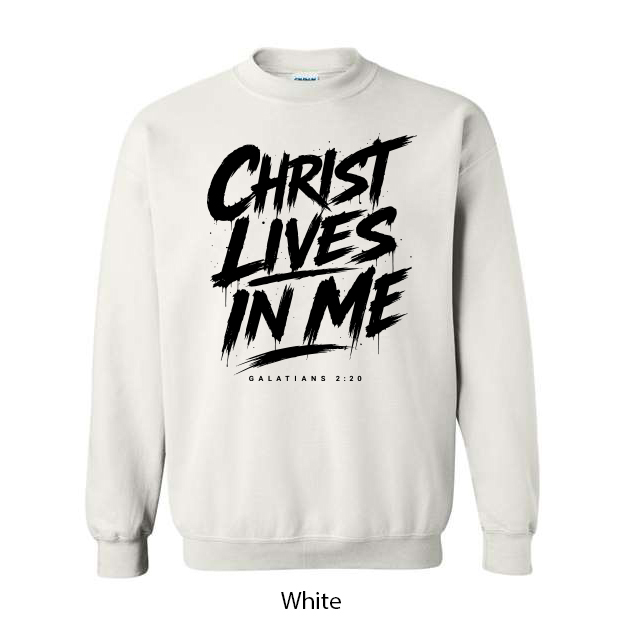 Christ Lives In Me Crewneck Sweatshirt - Image 18