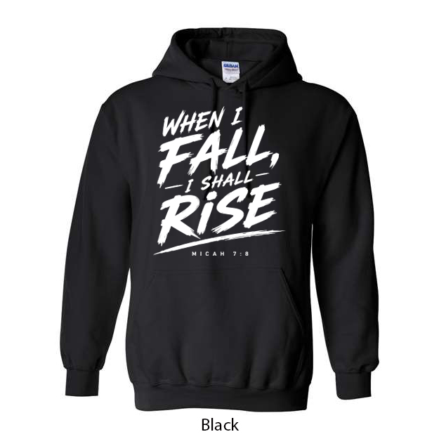 When I Fall I Will Rise Hoodie - Image 2