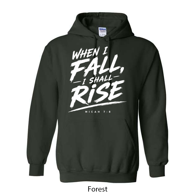 When I Fall I Will Rise Hoodie - Image 4