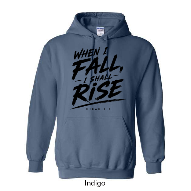 When I Fall I Will Rise Hoodie - Image 6