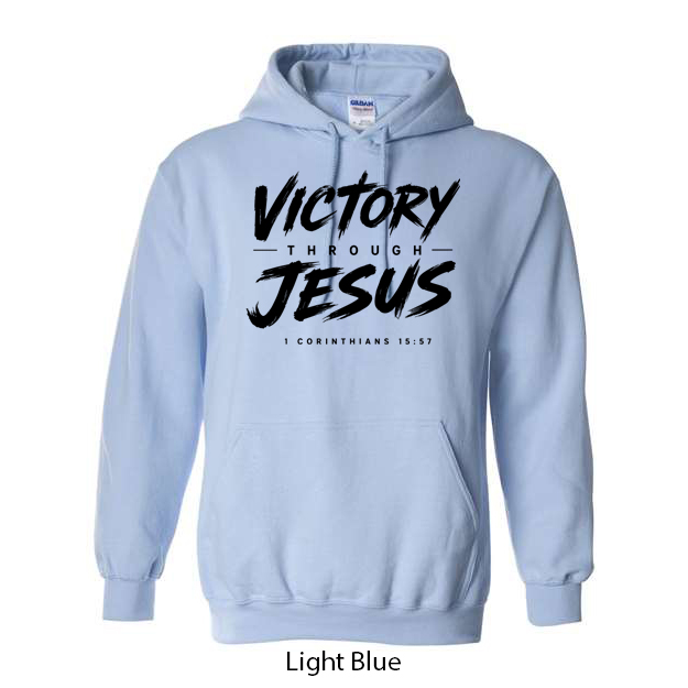 Victory Through Jesus Hoodie - Image 7