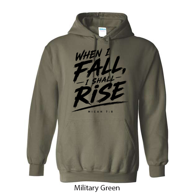 When I Fall I Will Rise Hoodie - Image 9