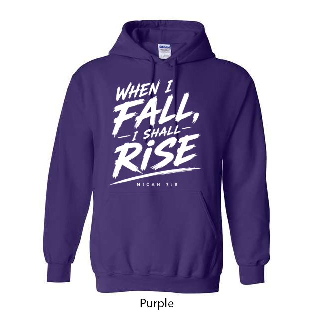 When I Fall I Will Rise Hoodie - Image 11