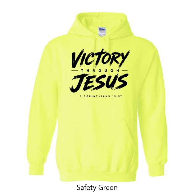 Victory Through Jesus Hoodie - Image 14