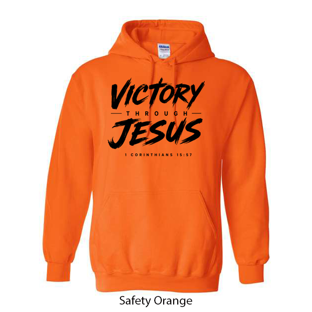 Victory Through Jesus Hoodie - Image 15