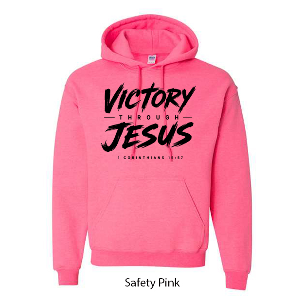 Victory Through Jesus Hoodie - Image 16