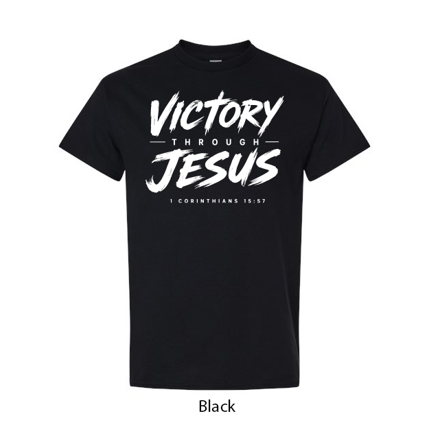 Victory Through Jesus T-Shirt - Image 2
