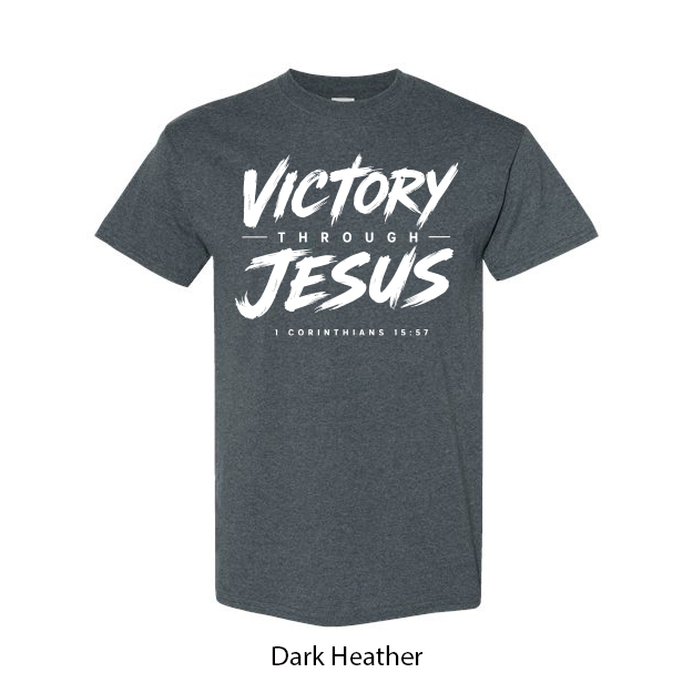 Victory Through Jesus T-Shirt - Image 3
