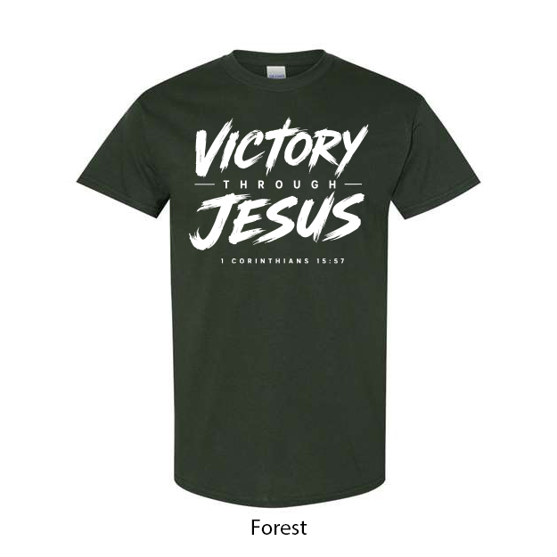 Victory Through Jesus T-Shirt - Image 4