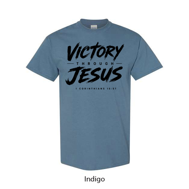 Victory Through Jesus T-Shirt - Image 6