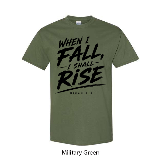 When I Fall I Will Rise T-Shirt - Image 8