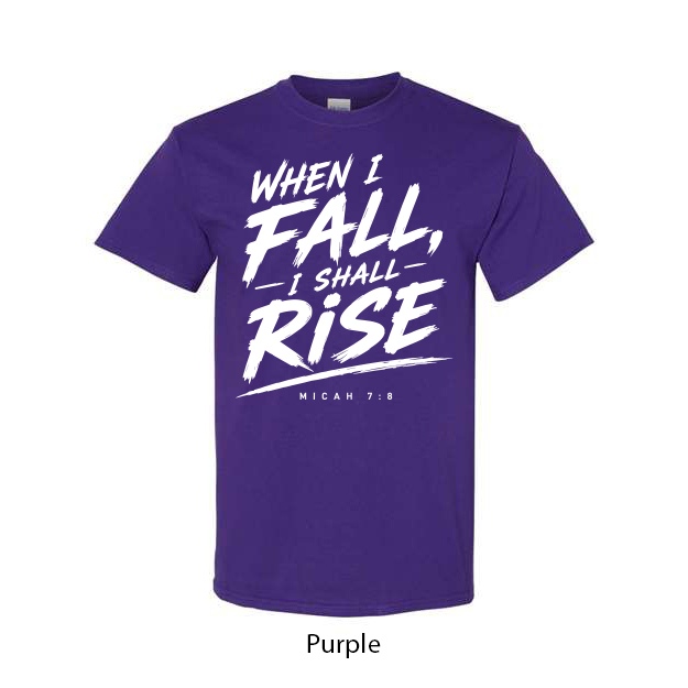 When I Fall I Will Rise T-Shirt - Image 10