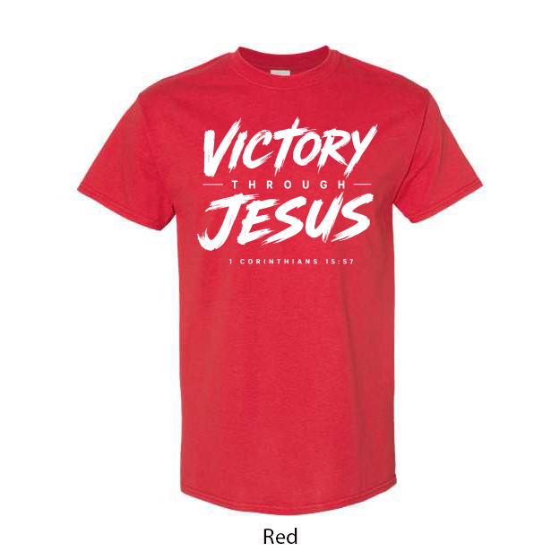 Victory Through Jesus T-Shirt - Image 12