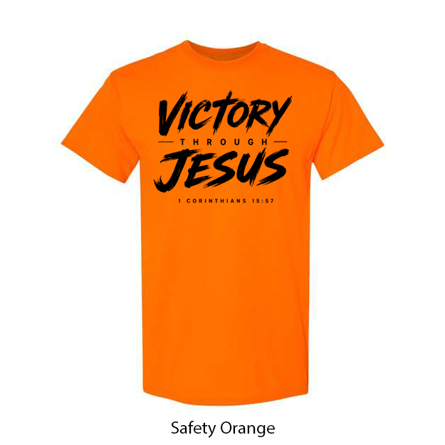 Victory Through Jesus T-Shirt - Image 14