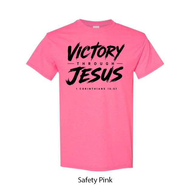 Victory Through Jesus T-Shirt - Image 15