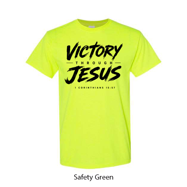 Victory Through Jesus T-Shirt - Image 16