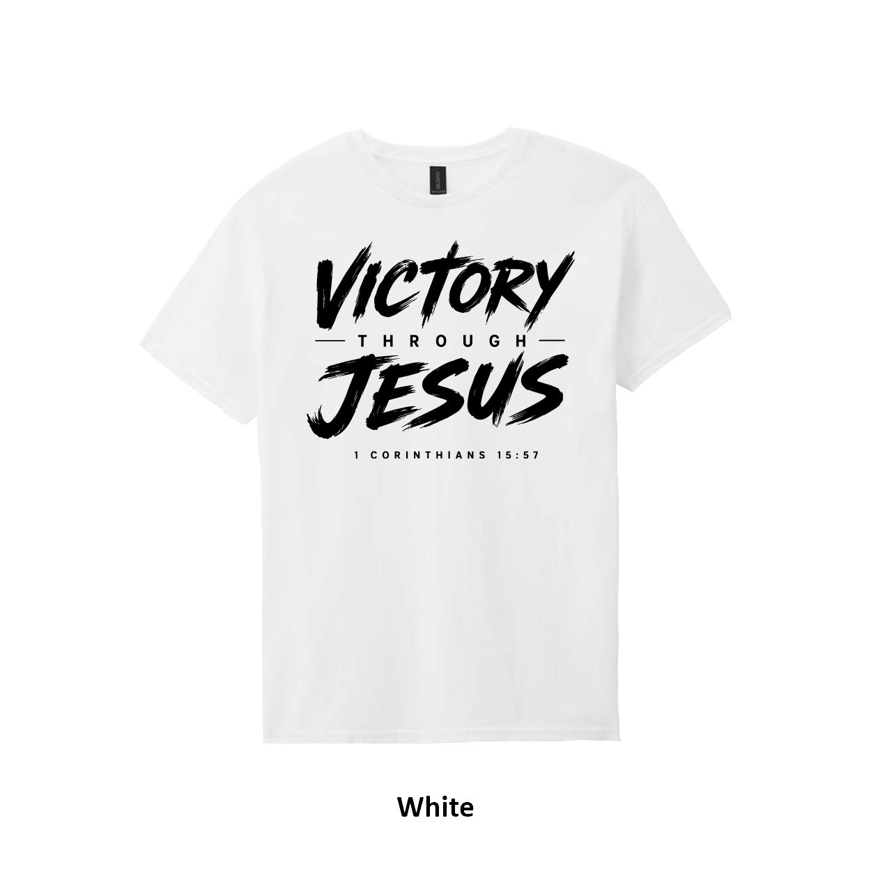 Victory Through Jesus T-Shirt - Image 18